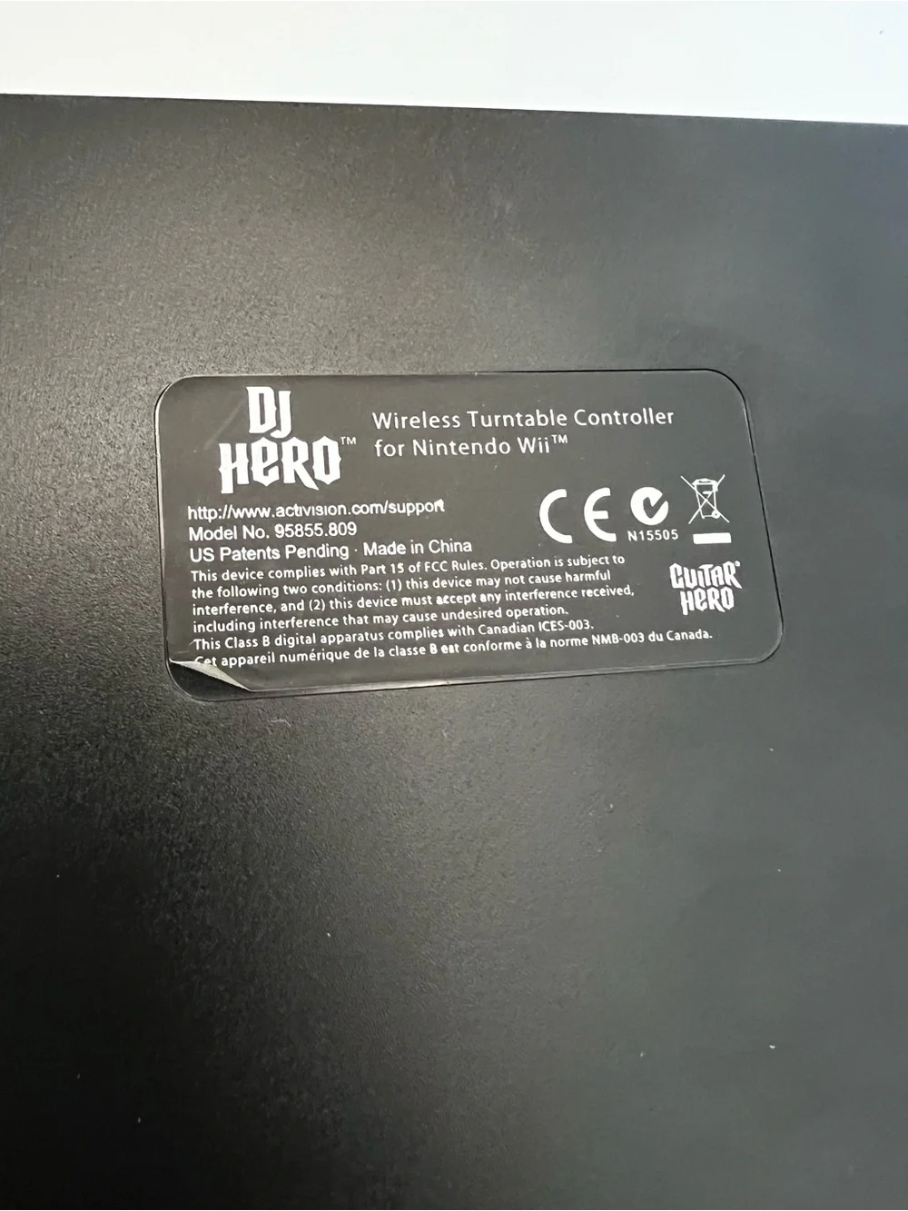 Nintendo Wii DJ Hero Turntable Controller  TESTED